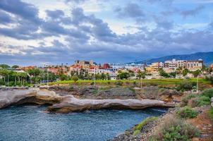 plage de las americas avec hôtels à tenerife, espagne photo