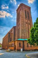 église catholique en brique rouge anvers, belgique, benelux, hdr photo