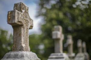 marqueurs de tombe, cimetière d'Oakland photo