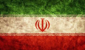 drapeau grunge iranien. article de ma collection de drapeaux vintage et rétro photo