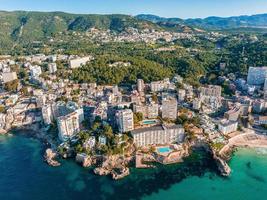 vue aérienne de la capitale de majorque - palma de majorque en espagne. photo