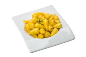 poivron jaune mariné photo