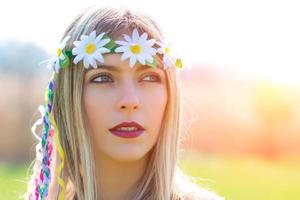 portrait de fille hippie photo