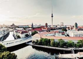 berlin, allemagne, vue, sur, principaux, repères photo