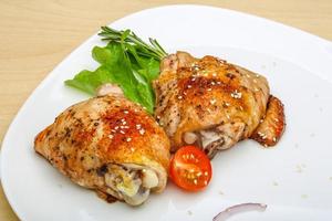 cuisses de poulet rôties photo