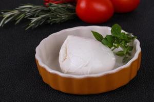 boule de fromage mozzarella italienne photo