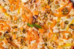 pizza aux fruits de mer photo