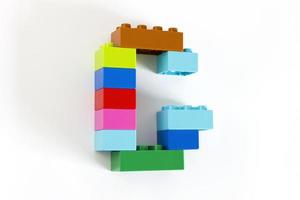 brique jouet coloré lettre g photo