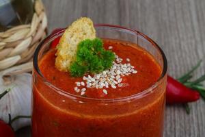 repas soupe gaspacho photo