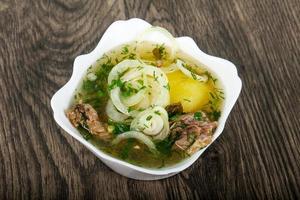 soupe de viande caucasienne - hashlama photo