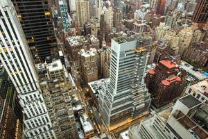 vue aérienne de new york city manhattan photo