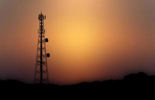 antenne téléphone silhouette photo