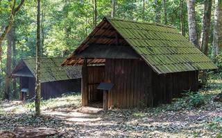 vieux chalet en bois qui a abandonné photo