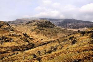 une vue sur la campagne du Pays de Galles près de tryfan photo