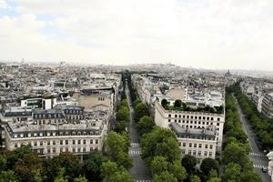 une vue aérienne de paris photo