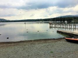 une vue sur la région des lacs en été photo