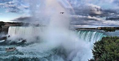 une vue sur les chutes du niagara du côté canadien photo