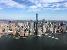 une vue aérienne de new york aux états-unis photo