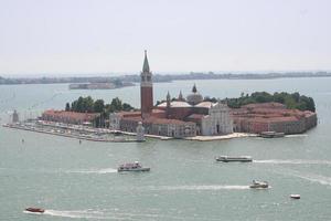 une vue aérienne de venise en italie photo