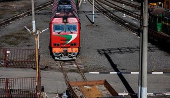 transport ferroviaire de marchandises photo