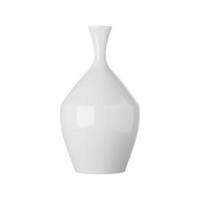 vase en céramique blanche isolé sur fond blanc, rendu 3d photo