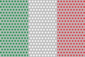 drapeau de l'italie sur le métal photo