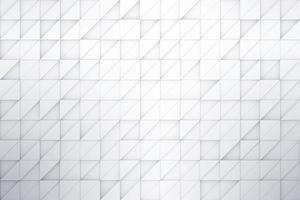 arrière-plan blanc abstrait mosaïque vue de dessus futuriste. rendu 3d de la surface des cellules triangulaires géométriques réalistes photo