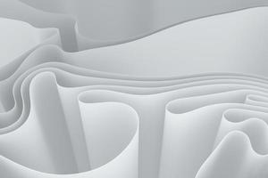 rendu 3d de forme abstraite en couches torsadées. fond de vague courbe minimaliste photo