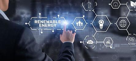 ressources énergétiques renouvelables. les dernières solutions technologiques modernes photo