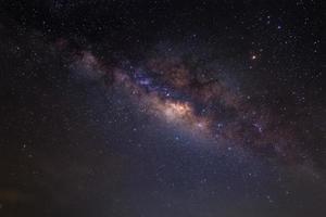 voie lactée dans la nuit noire en thaïlande photo