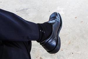 pieds d'homme d'affaires photo