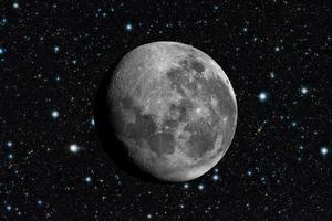lune dans l'espace photo