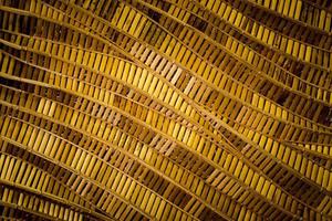 fond de nature de surface de bambou de texture de tissage d'artisanat brun photo