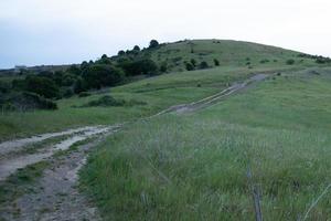 chemin de terre en montée beau vert calme photo