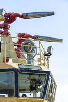 bouche d'incendie sur un bateau de mer photo