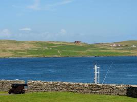 ville de lerwick sur l'île shetland photo