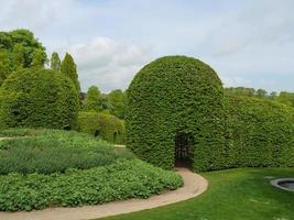 jardin et littoral près de newcastle en angleterre photo