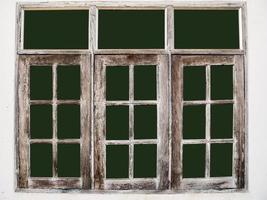 vieilles fenêtres en bois photo