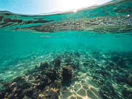 sous l'eau à la plage de l'île photo