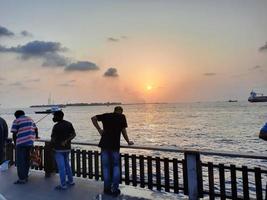 maldives, avril 2021-touristes aux maldives photo
