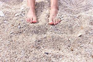 les pieds sur le sable photo