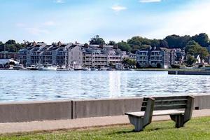 newport rhode island vue panoramique sur le port photo