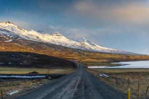 paysage d'hiver islande photo