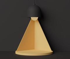 formes géométriques minimalistes abstraites 3d. podium de luxe brillant pour votre design dans un intérieur branché. scène de défilé de mode, piédestal, vitrine avec thème coloré. photo