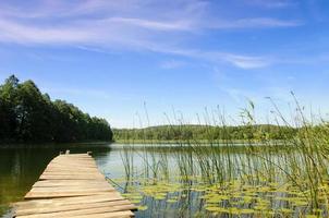 lac perty. parc paysager de suwalki. photo