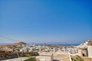 chora à ios île de grèce photo