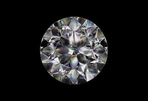 diamants de haute qualité sur fond noir rendu 3d photo