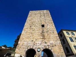 hdr porta torre porte de la ville de côme photo