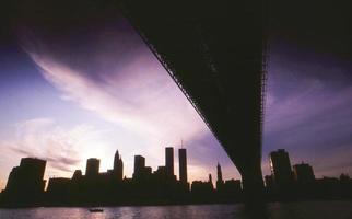 NY skyline pendant blackout photo