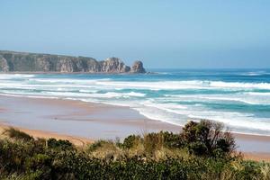 la vue panoramique du cap woolamai dans l'île phillip de l'état de victoria en australie. photo